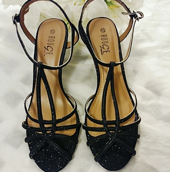 Strappy Glitter Heels - Picture 4 of 6